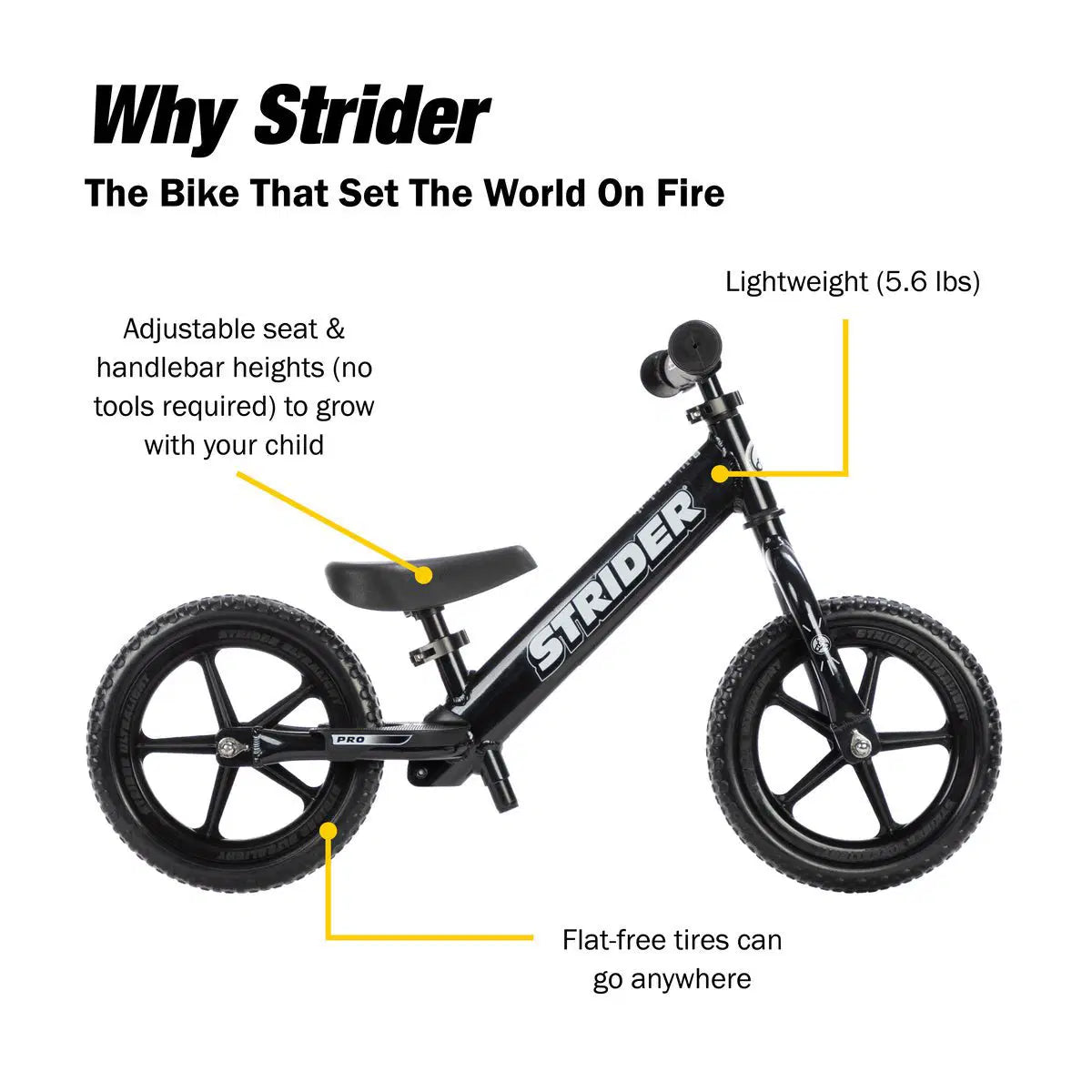 Strider 12 Pro Balance Bike - Freesol kids
