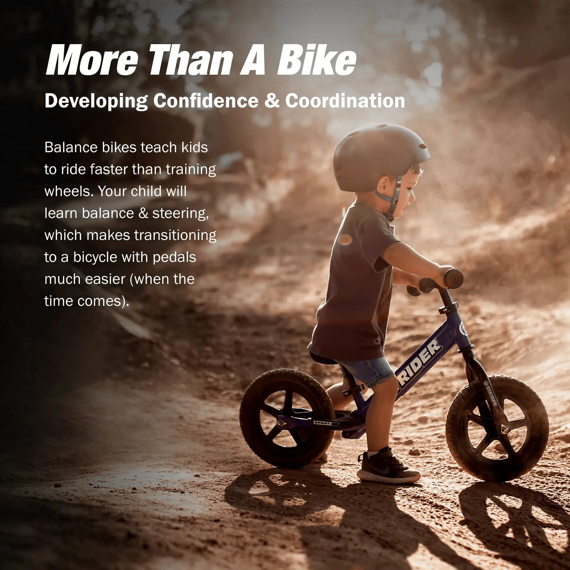 Strider 12 Sport Balance Bike for Kids Ages 18 Months to 5 Years - Freesol Riders