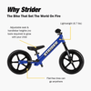 Strider 12 Sport Balance Bike for Kids Ages 18 Months to 5 Years - Freesol kids