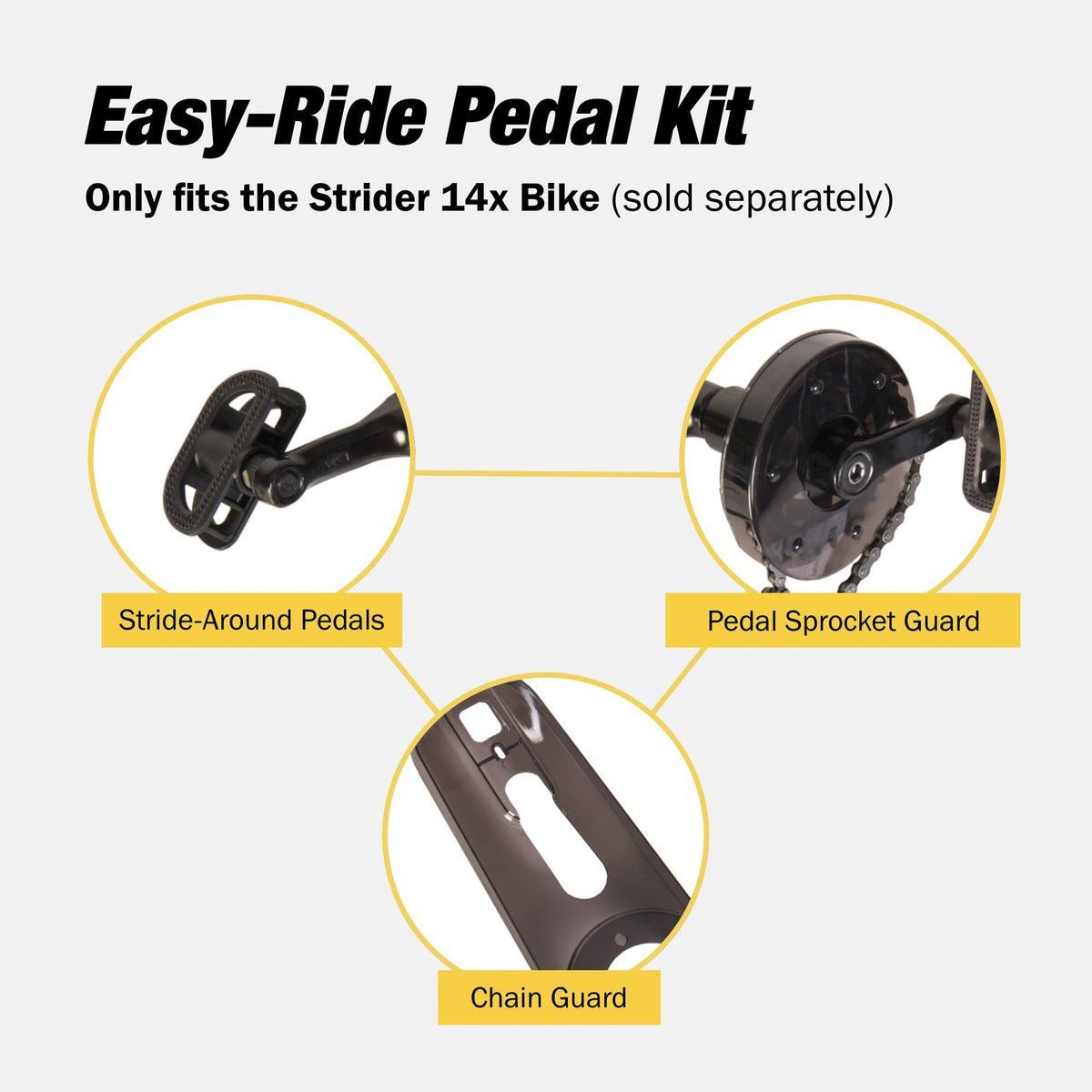 Strider 14x Easy-Ride Pedal Kit - Freesol Riders