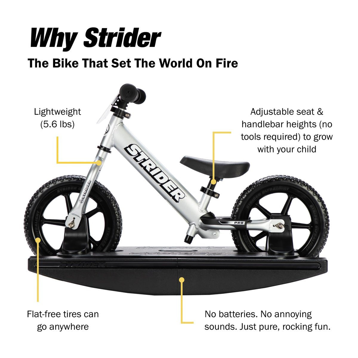 Strider Pro 2-in-1 Rocking Bike - Freesol kids