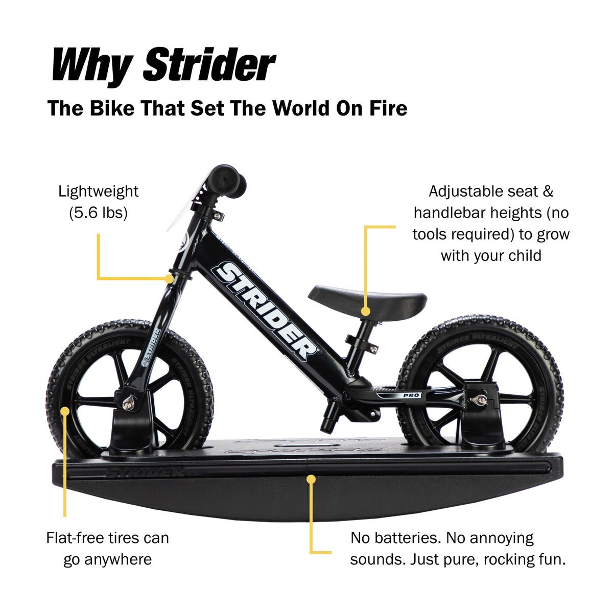 Strider Pro 2-in-1 Rocking Bike - Freesol kids