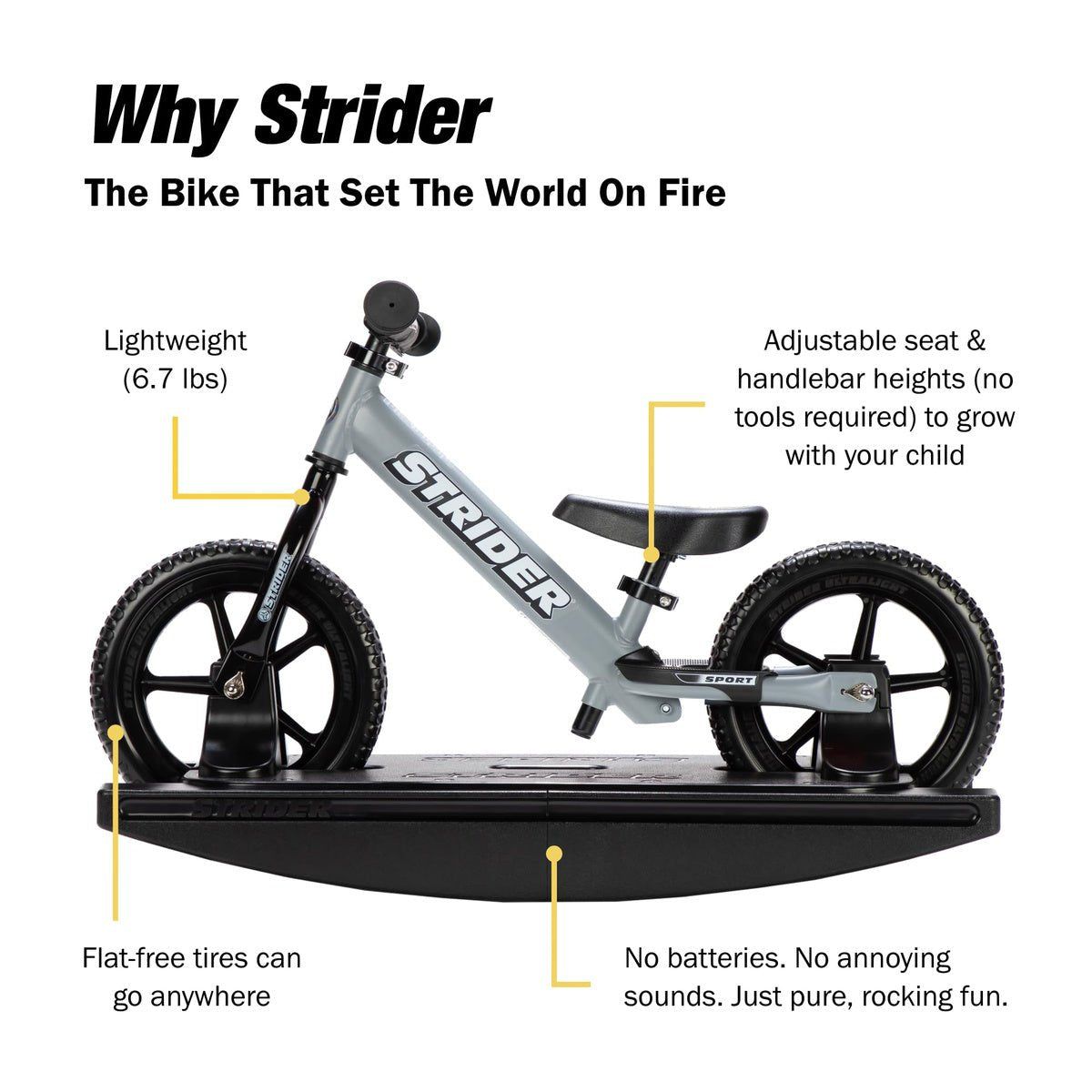 Strider Sport 2-in-1 Rocking Bike - Freesol Riders