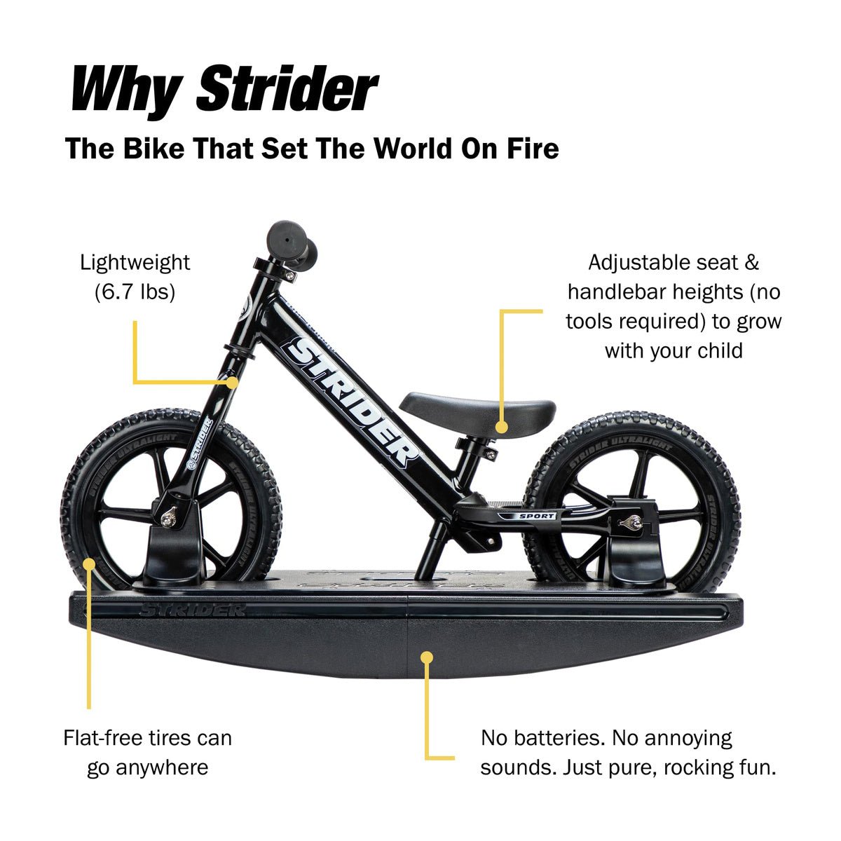 Strider Sport 2-in-1 Rocking Bike - Freesol kids