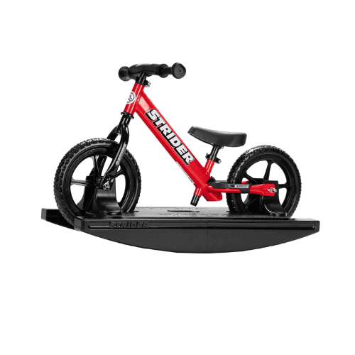 Strider 12” Sport Bike + Rocking Base Multicolor (No Pedal) Balance Bikes